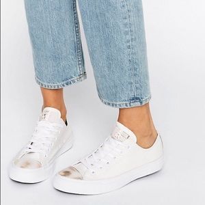 ASOS Converse Chuck Taylor Sneakers w metallic toe